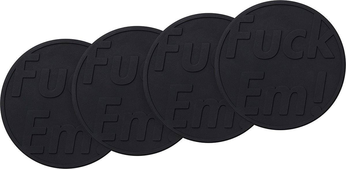 Fuck'Em Coasters (Set of 4)
